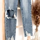Locker geschnittene Mom Jeans, highwaist - Vazzola Fashion Onlineshop