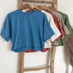Cropped T-Shirt für Damen im Vazzola Fashion Onlineshop