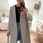 Vazzola Fashion Online Shop - Mantel mit Bindegurt für Damen